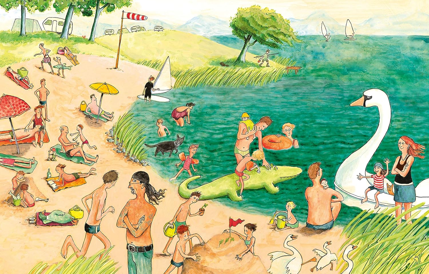 Pulce Edizioni Camping albo illustrato copertina rigida 4 anni