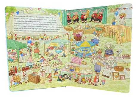 Emme Edizioni Famiglia Gatti Quattro stagioni libro cartonato 3 anni