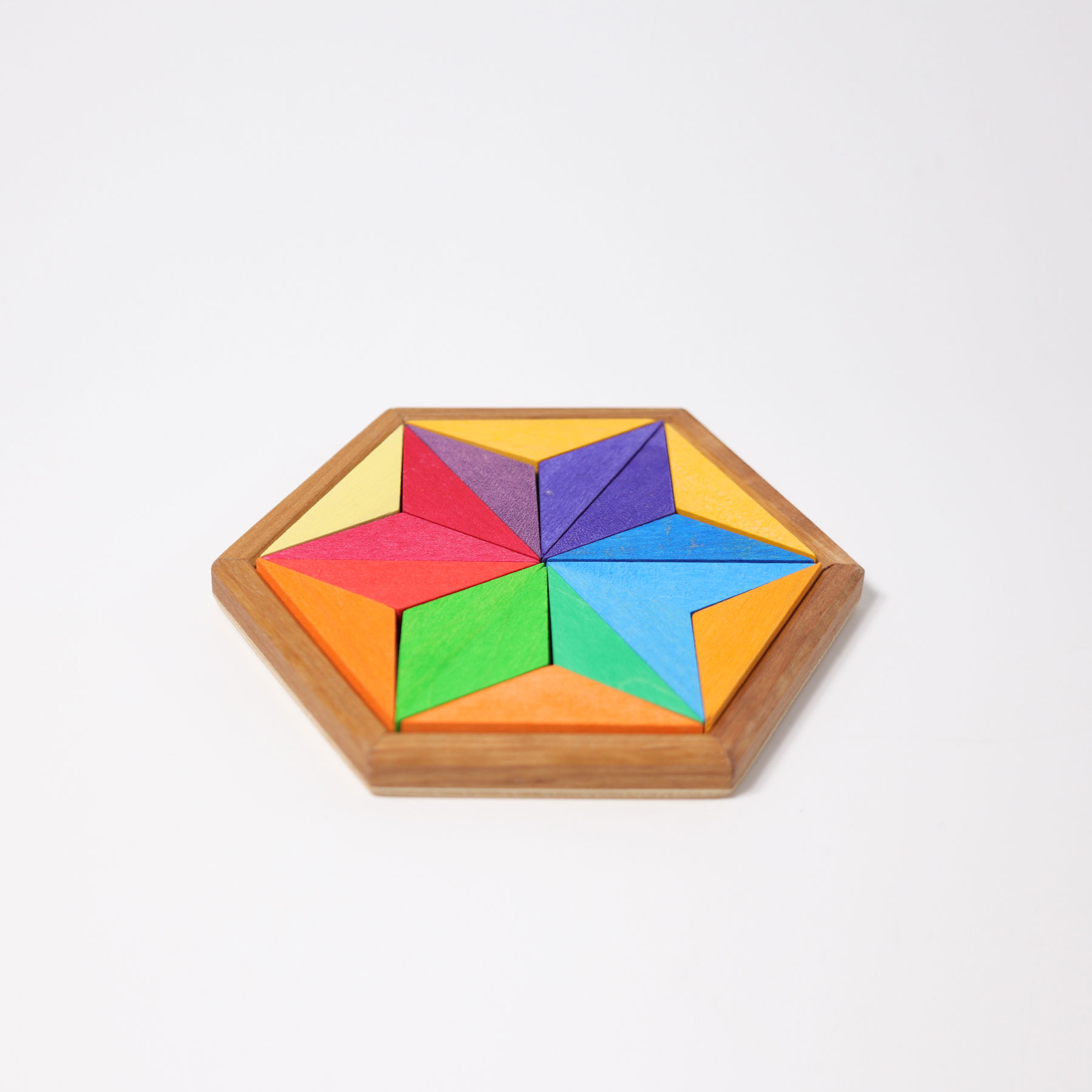 Grimm's Stella Piccola puzzle legno 18 pezzi colori