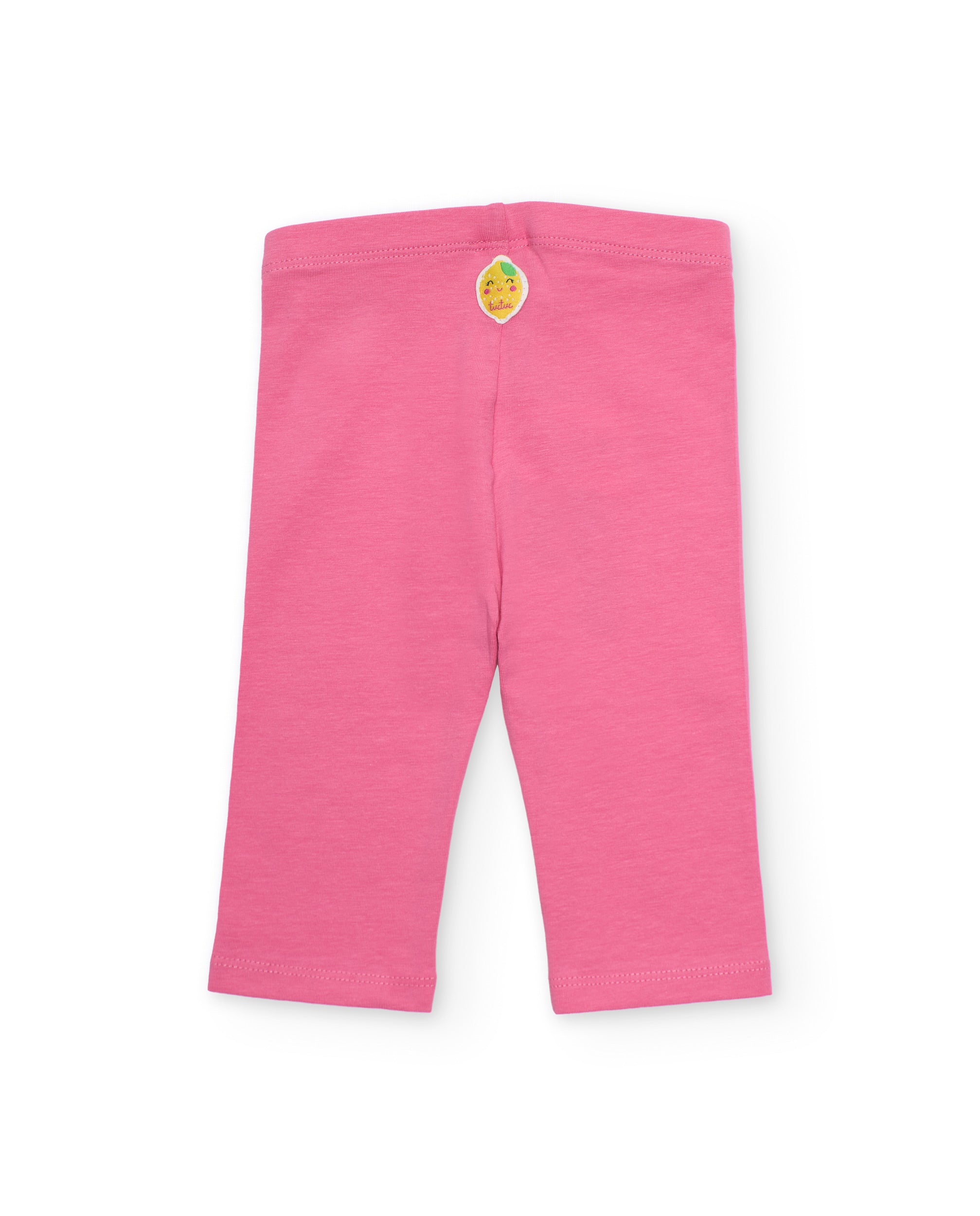 Tuc Tuc leggings bambina rosa elastici in maglia leggera