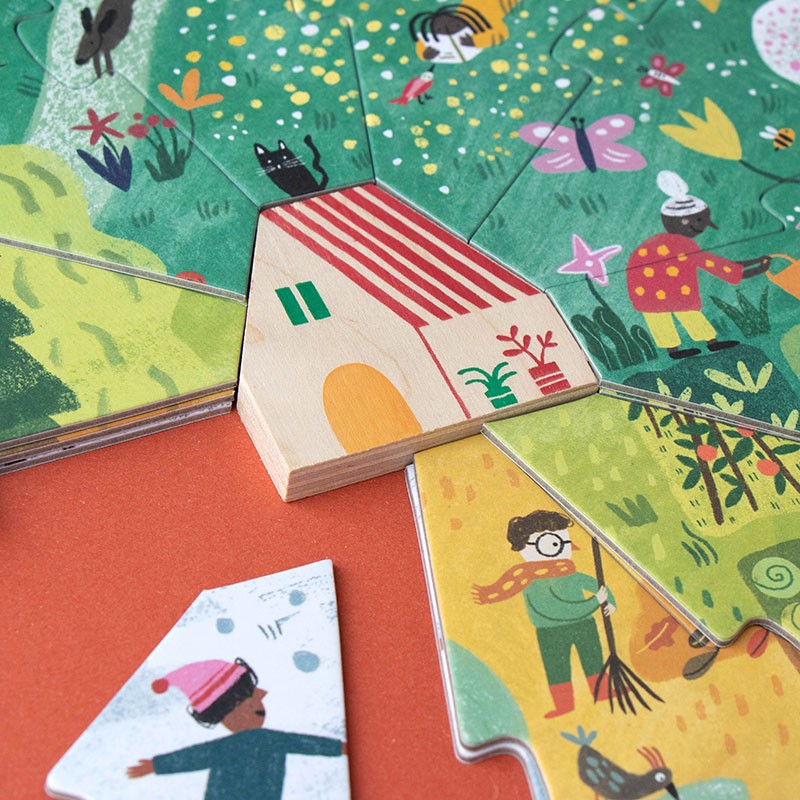 Londji A Home for Nature puzzle 4 stagioni impilabile