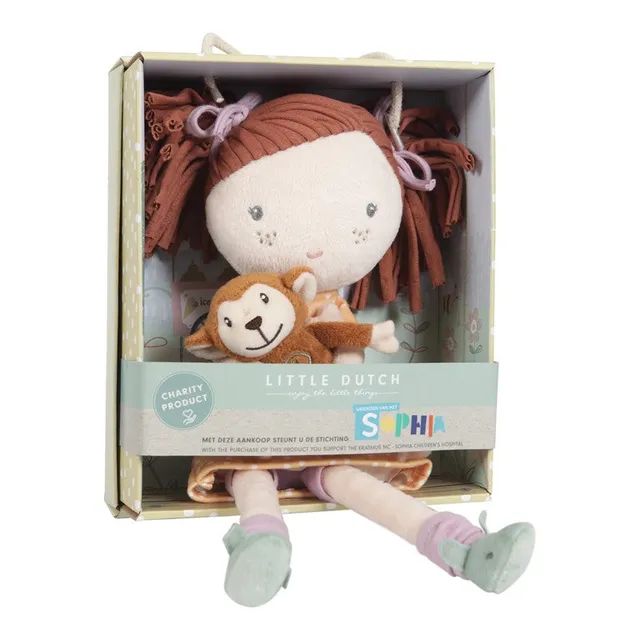 Little Dutch Sophia Bambola Morbida 35 cm con Scimmietta