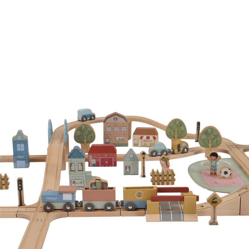 Little Dutch set trenino legno XL con binari e stazione