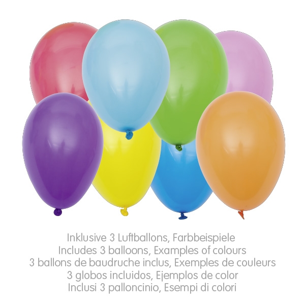 Goki Barca con palloncino barchetta legno 15 cm