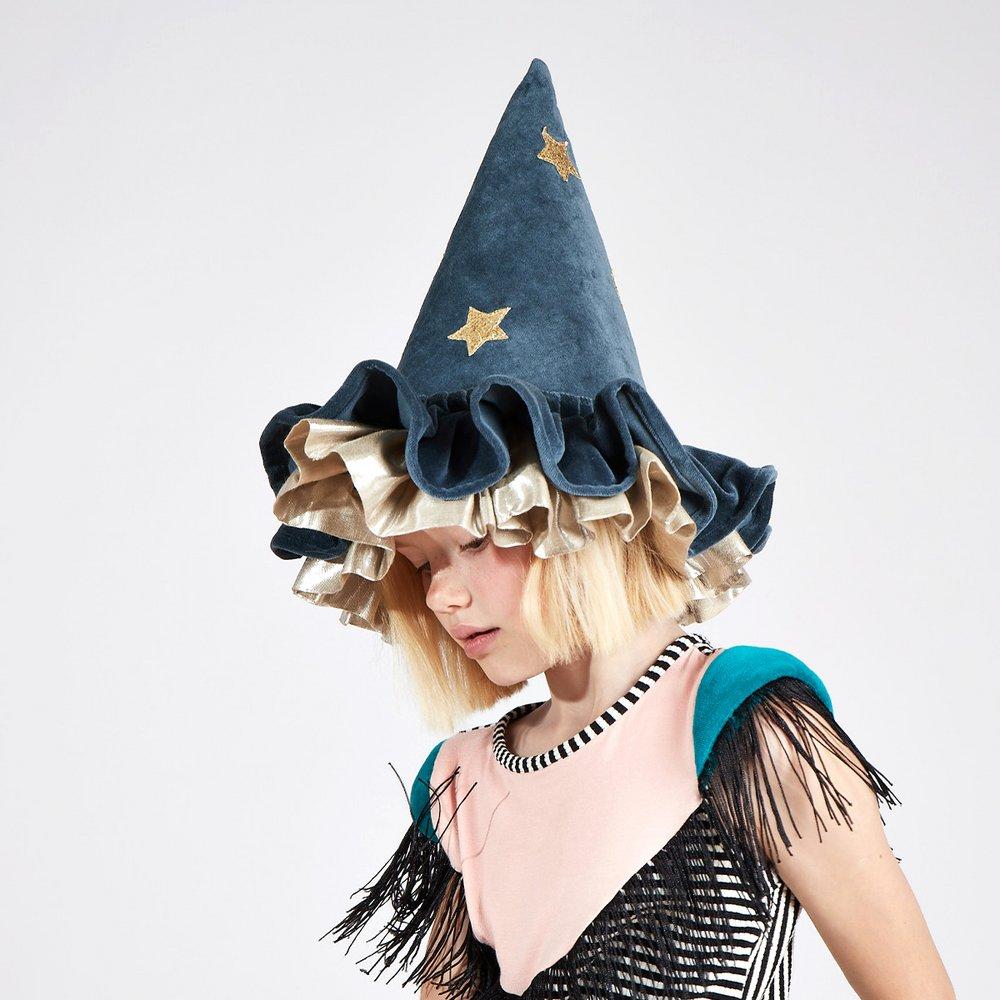 Meri Meri Pioggia di Stelle cappello strega velluto blu