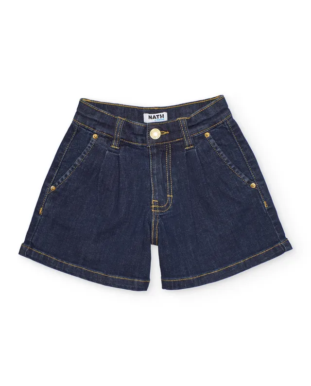 Tuc Tuc shorts bambina jeans denim blu scuro