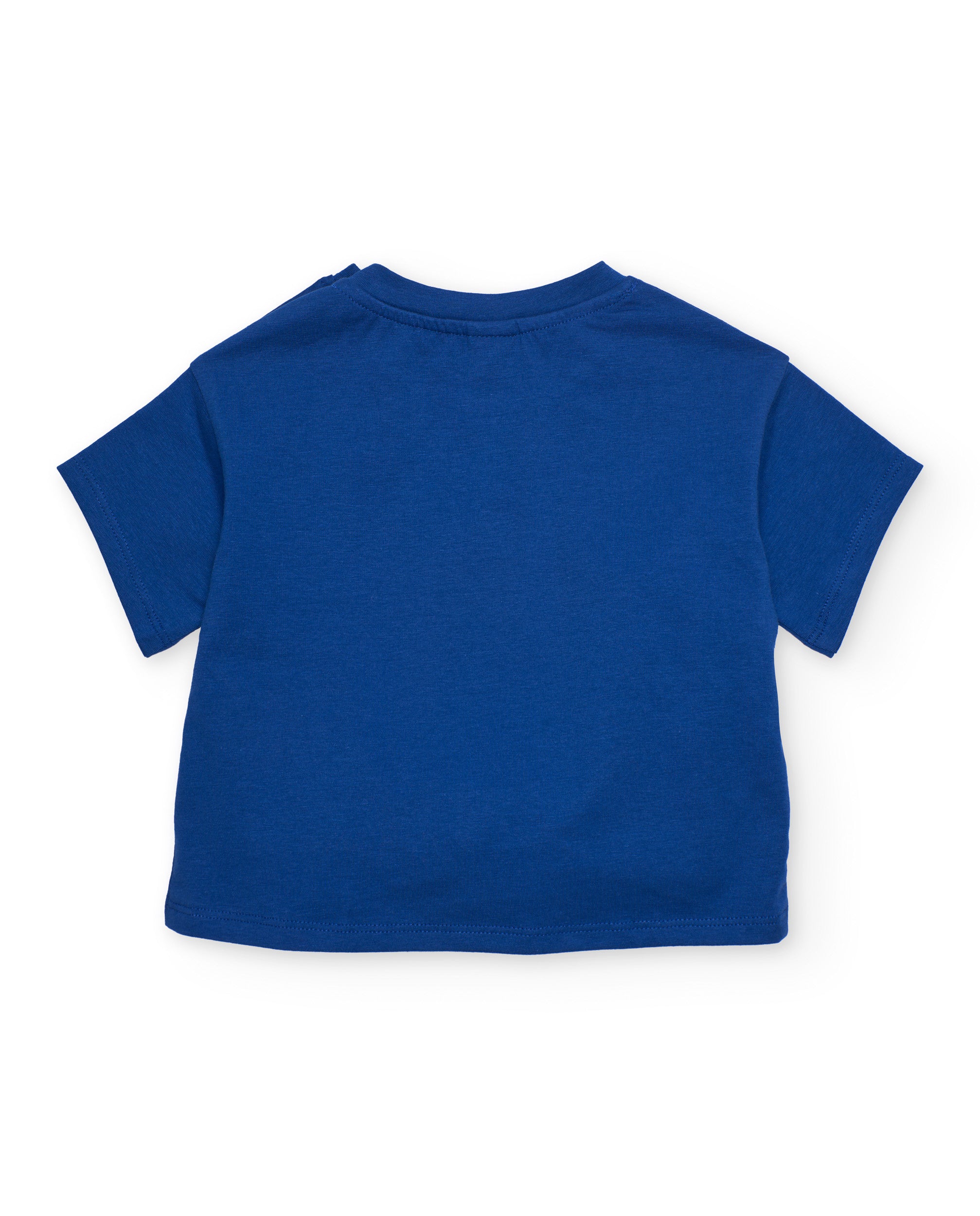 Tuc Tuc maglietta bimba mare blu nodo cotone