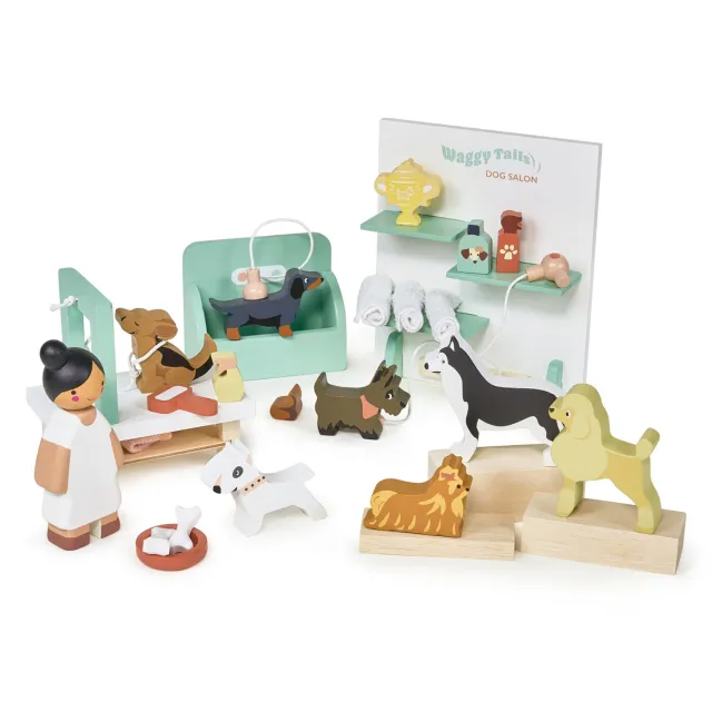 Tender Leaf Waggy Tails Dog Salon toeletta cani legno