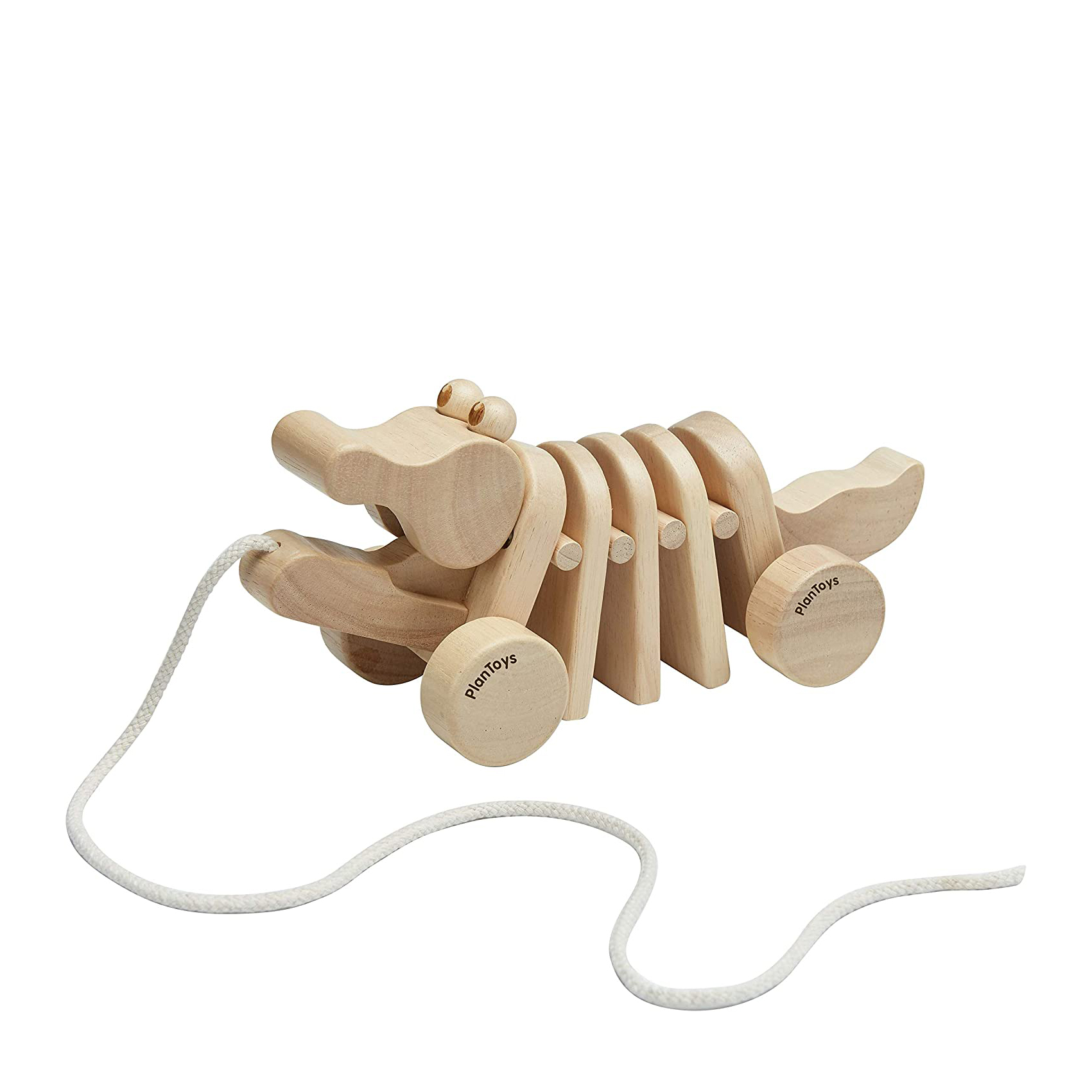 Plan Toys Coccodrillo ballerino gioco da trascinare in legno