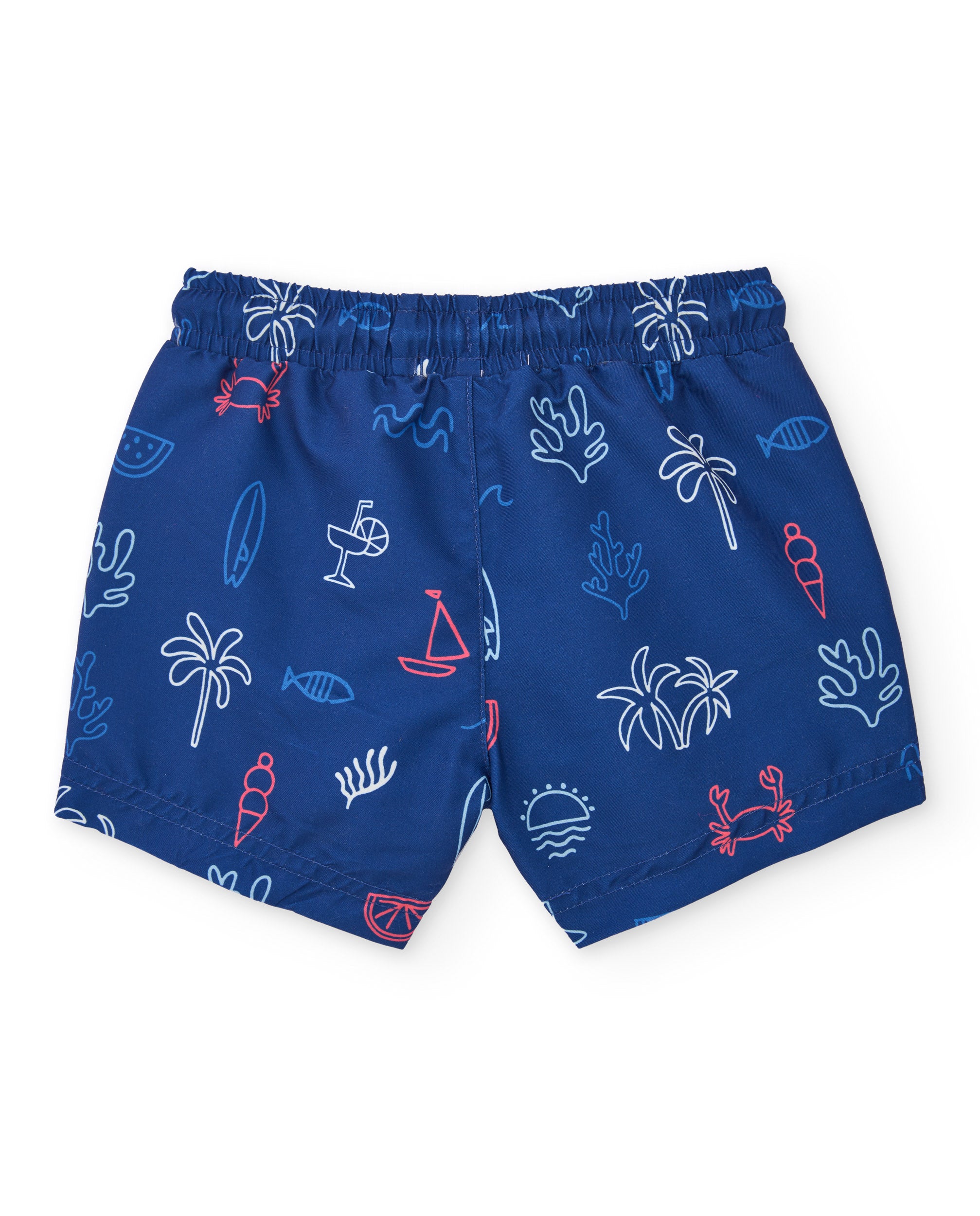 Tuc Tuc costume bambino boxer mare blu stampa marina