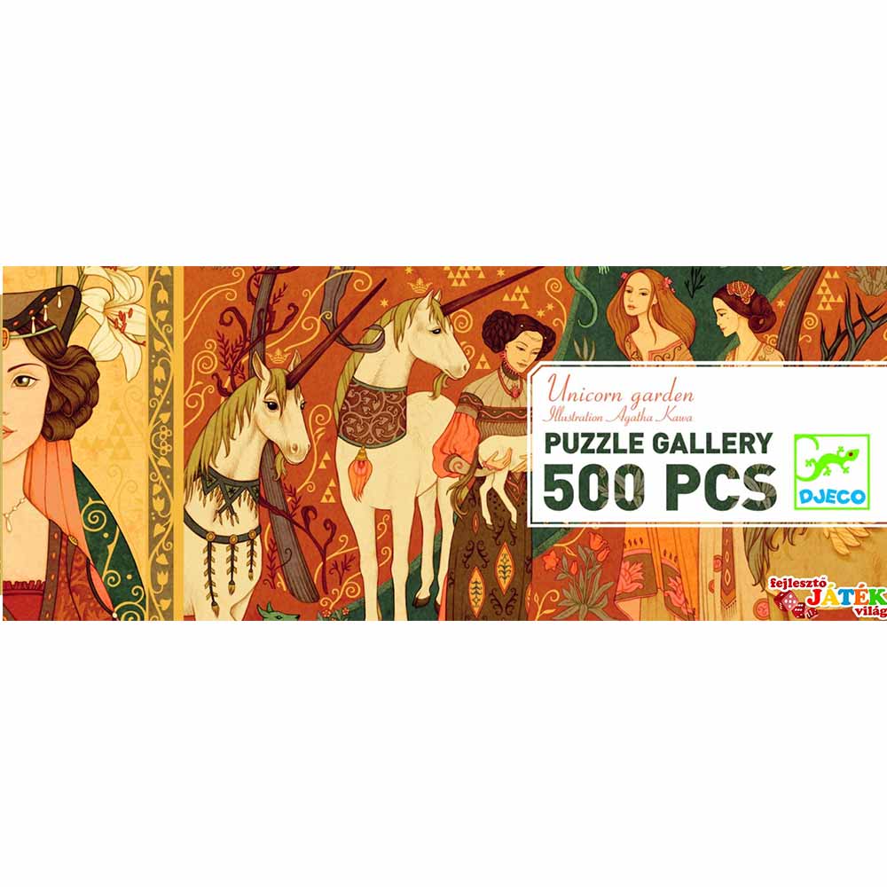 Djeco Gallery Unicorn garden puzzle 500 pezzi 97x33 cm