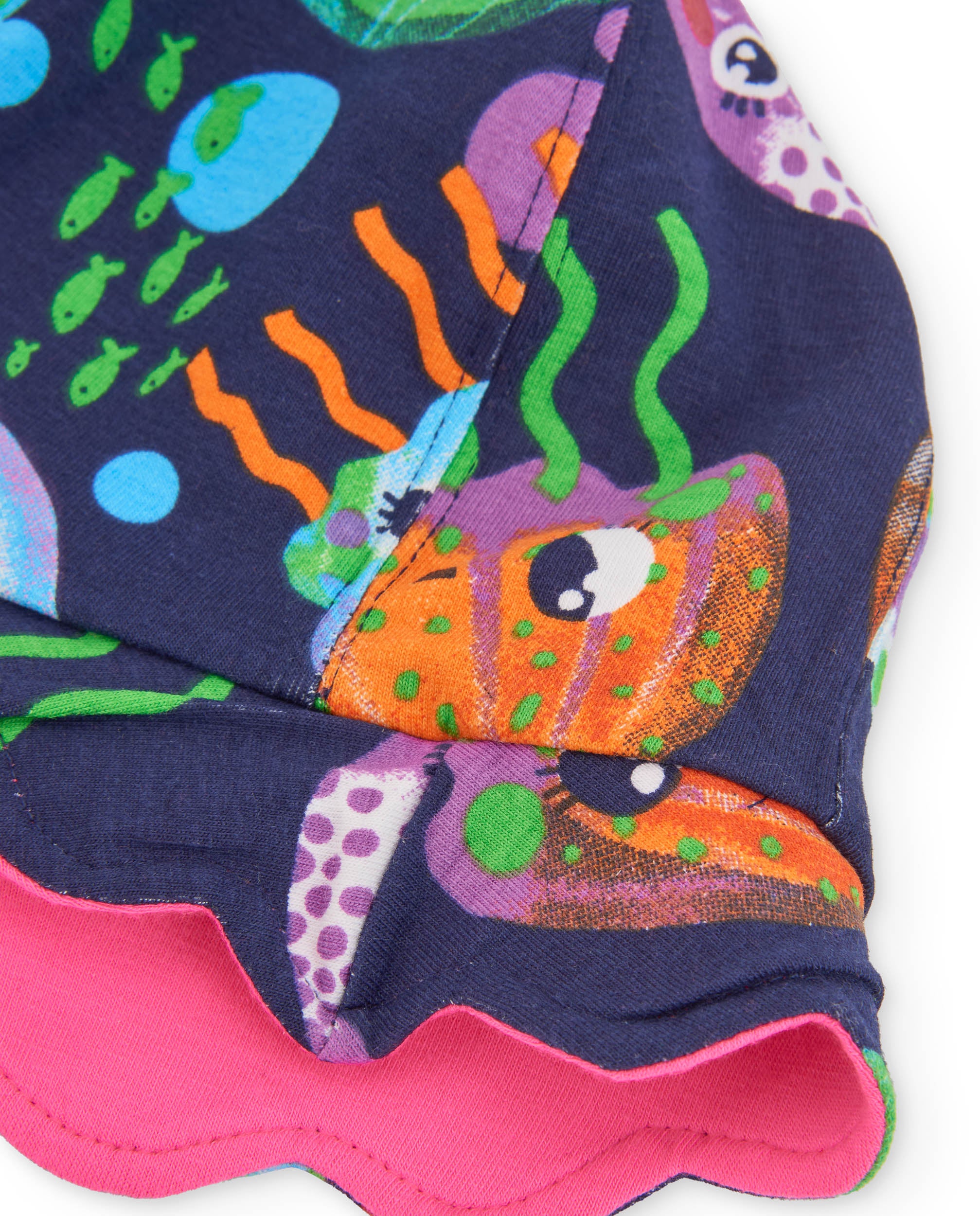Tuc Tuc Cappello Bambina Reversibile Fucsia Sole