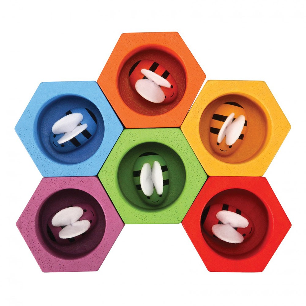 Plan Toys Beehives gioco in legno alveare colori