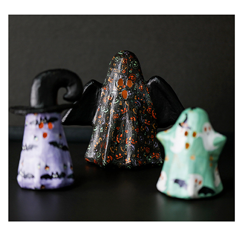 Décopatch Mini Fantasma con Ali supporto cartapesta 16 cm