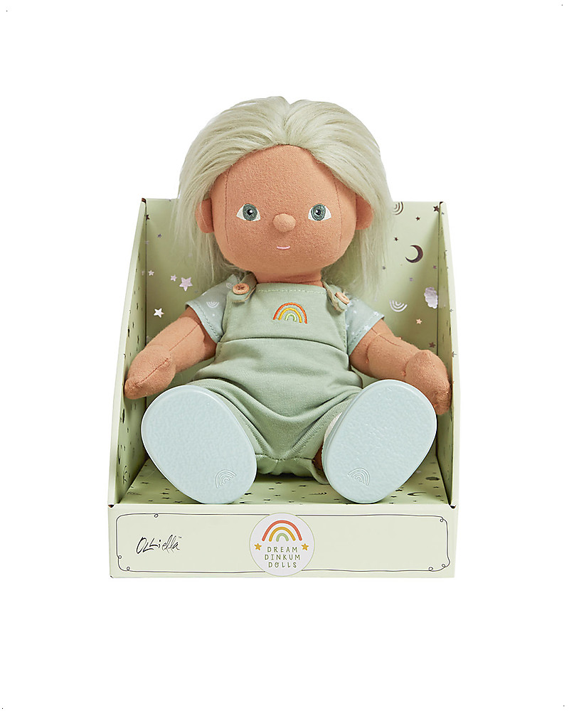 Olli Ella Dinkum Dolls Cricket bambola stoffa con vestito