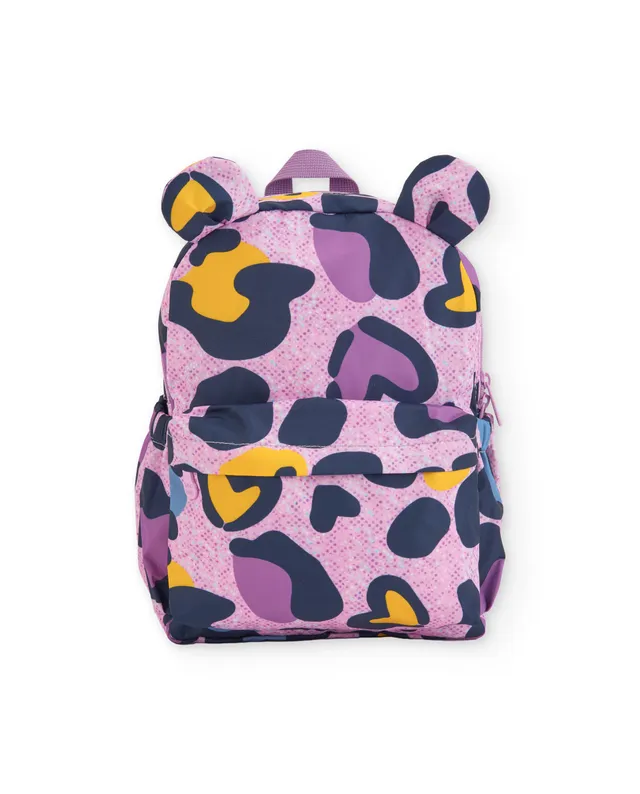 Tuc Tuc zaino bambina rosa stampa tigre