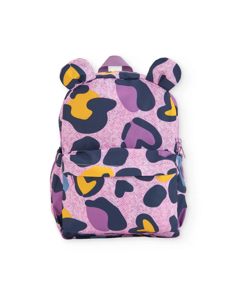 Tuc Tuc zaino bambina rosa stampa tigre