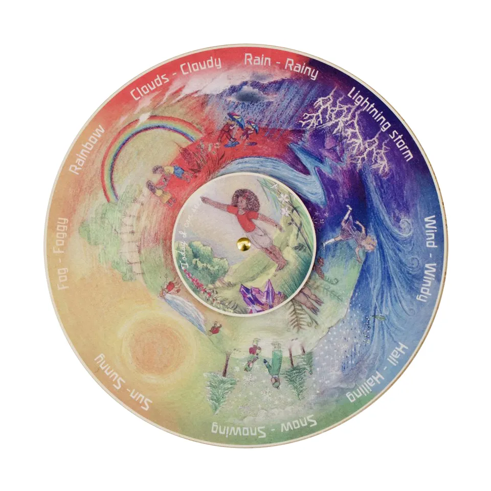 Wilded Family Ruota Meteo tavola legno senza plastica