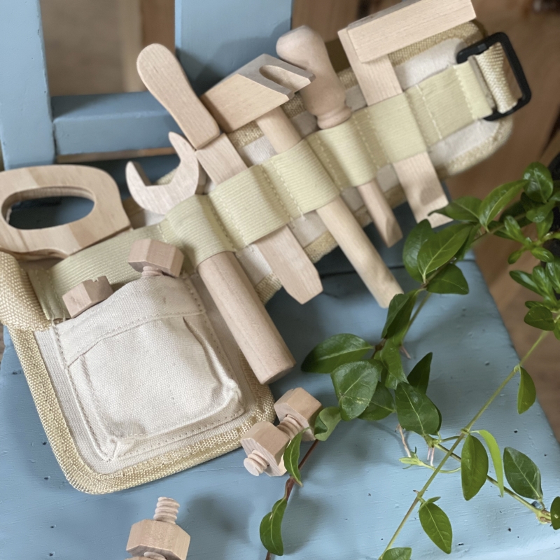 Egmont Toys Cintura Attrezzi Gioco Legno con Martello