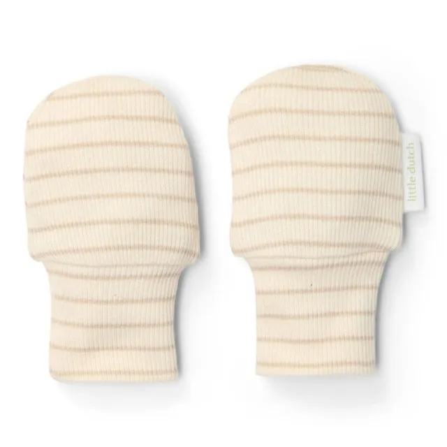 Little Dutch Little Goose muffole neonato beige a righe