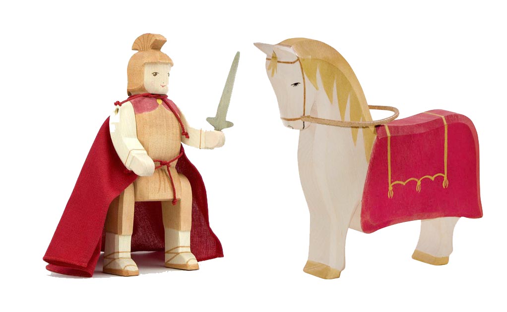 Ostheimer San Martino a Cavallo Set Figure Legno