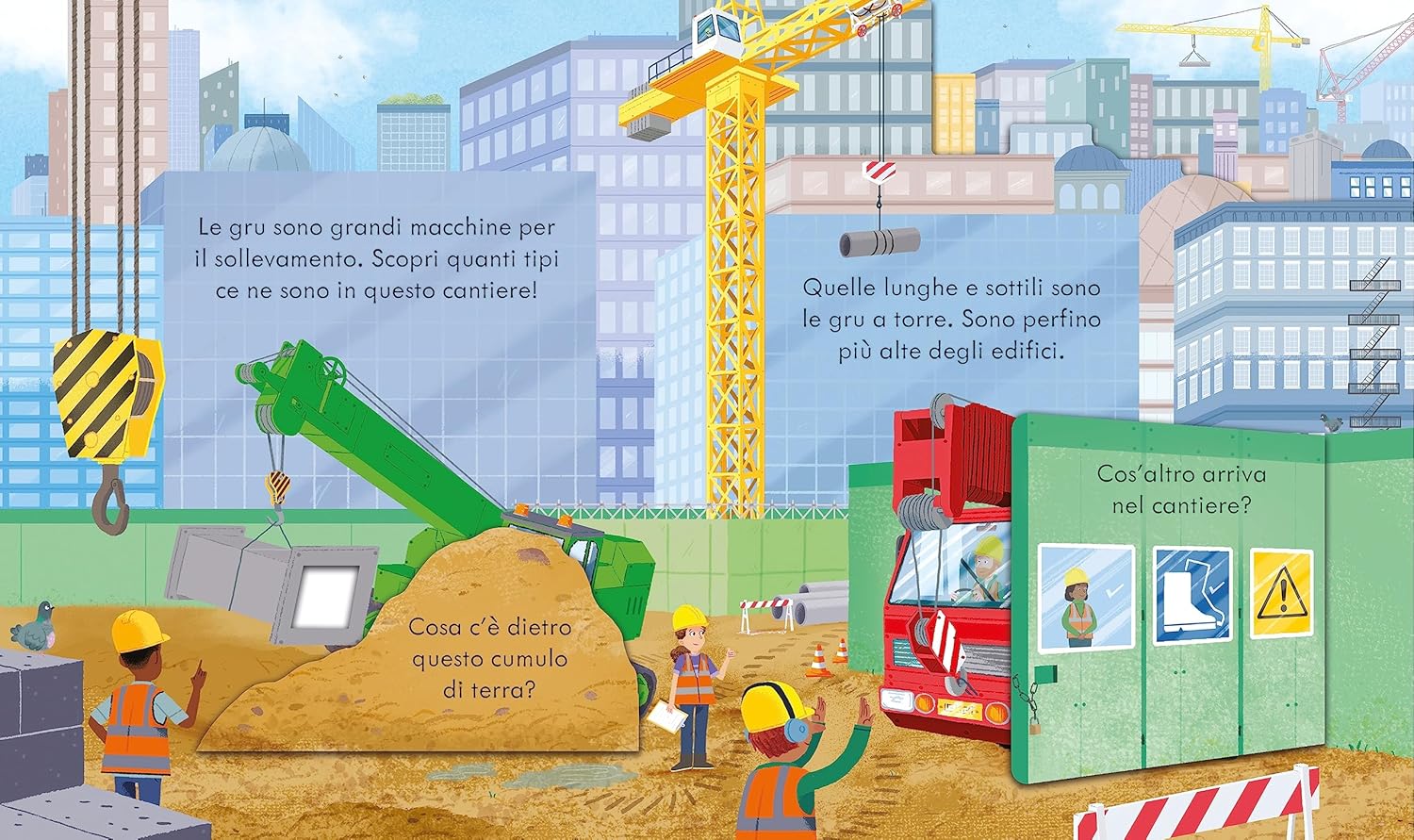 Usborne Libri Cucù La Gru libro con finestrelle 3-6 anni