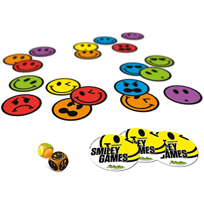 Smiley Games 5 giochi in uno gioco da tavolo carte e dadi