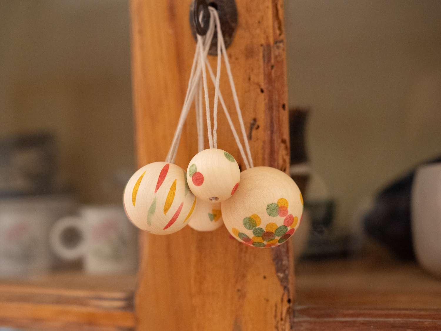Onaments N°5 Wonder Balls ornamenti legno 1 scatola