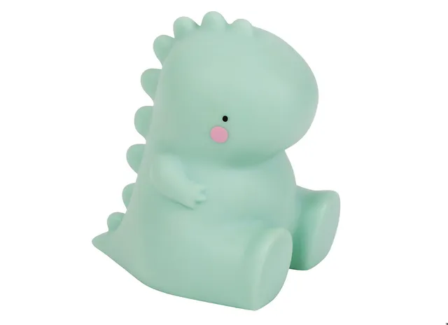 Little Lovely Company T-Rex mini lampada notturna menta
