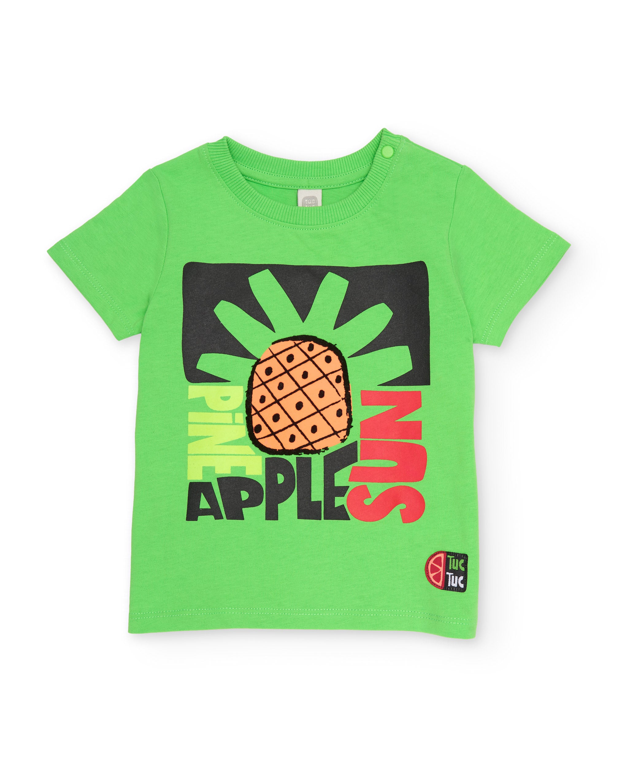 Tuc Tuc maglietta manica corta verde ananas cotone