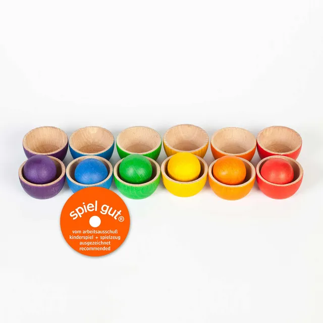 Grapat Arcobaleno Gioco Legno 18 Pezzi 18 Mesi