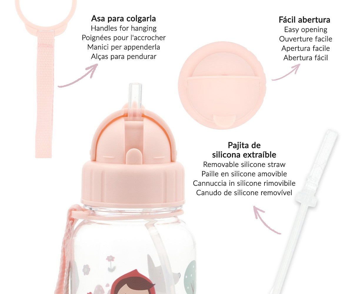 Tutete borraccia bimbi cappuccetto rosso tritan 500 ml