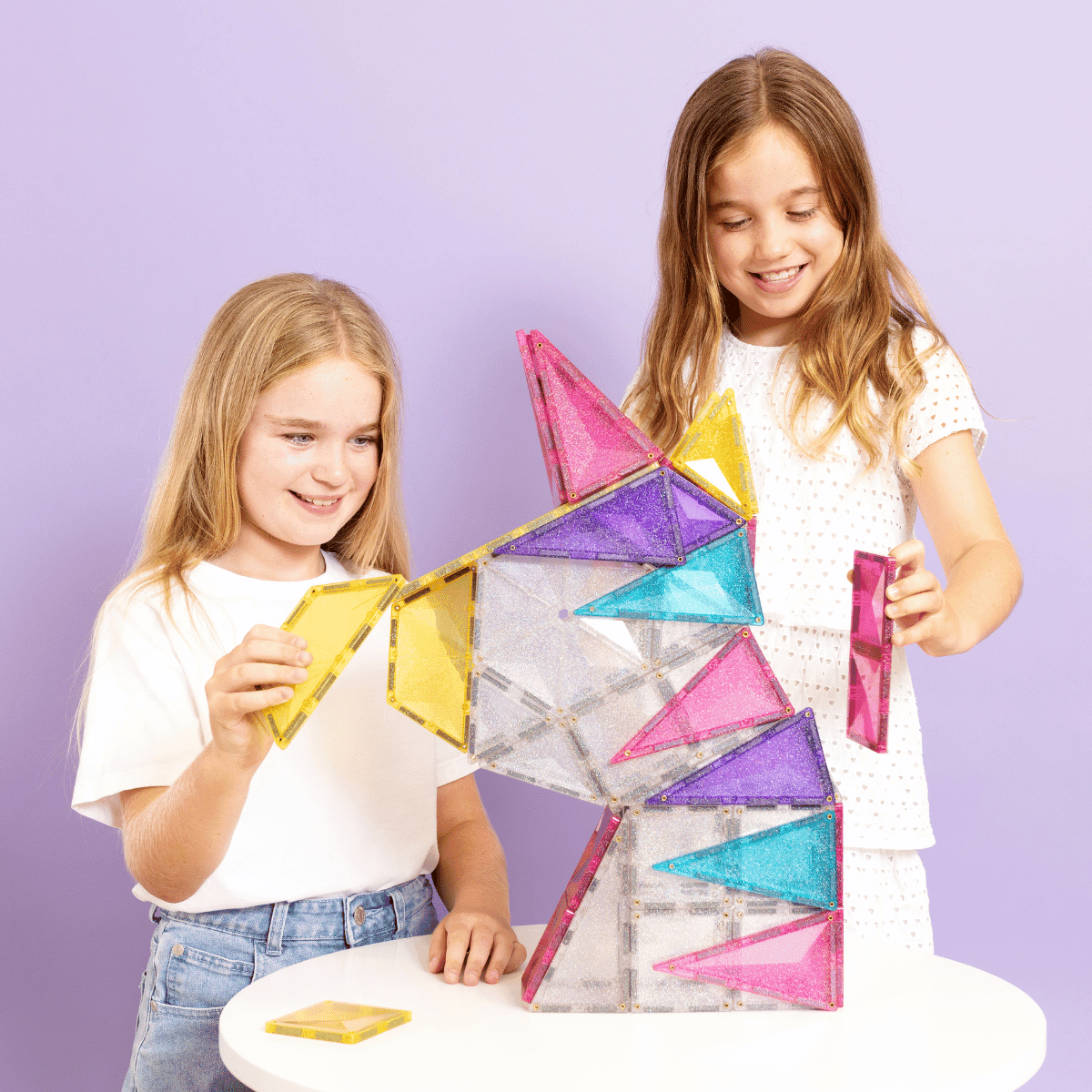 Connetix Glitter Unicorn Pack costruzioni magnetiche 56 pezzi