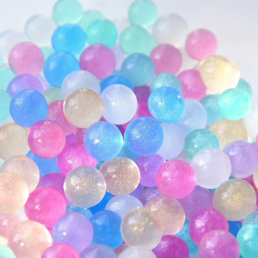 No Nasties Perle d'acqua gioco sensoriale arcobaleno e viola