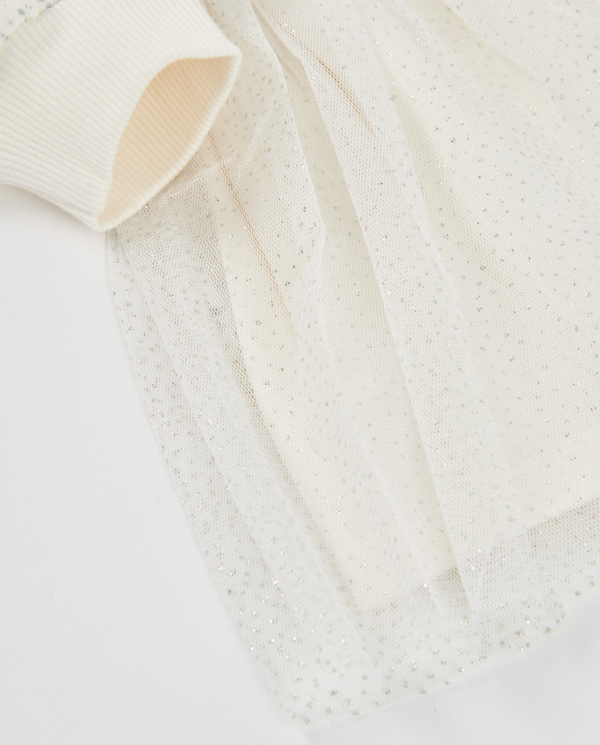 Tuc Tuc vestito bambina tulle ricamato bianco