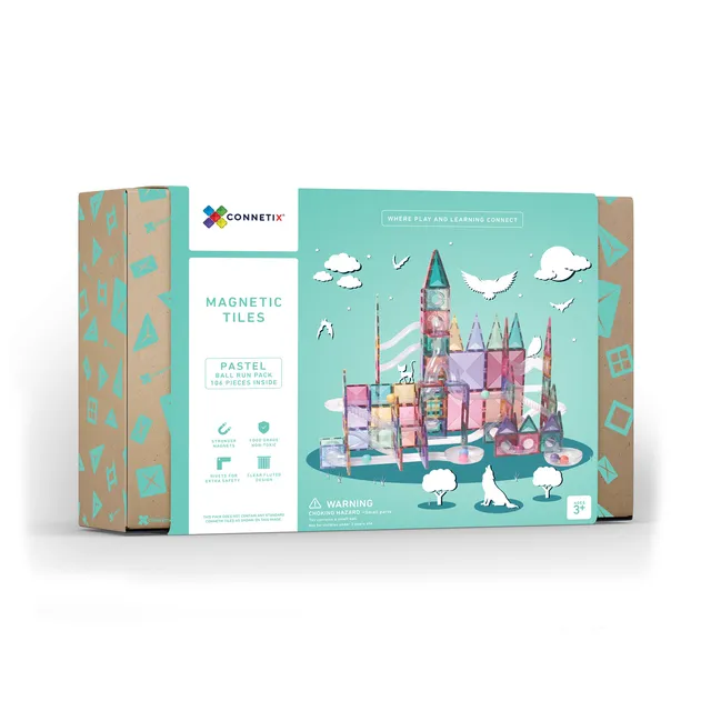 Connetix Pastel Ball Run Pack costruzioni 106 pezzi