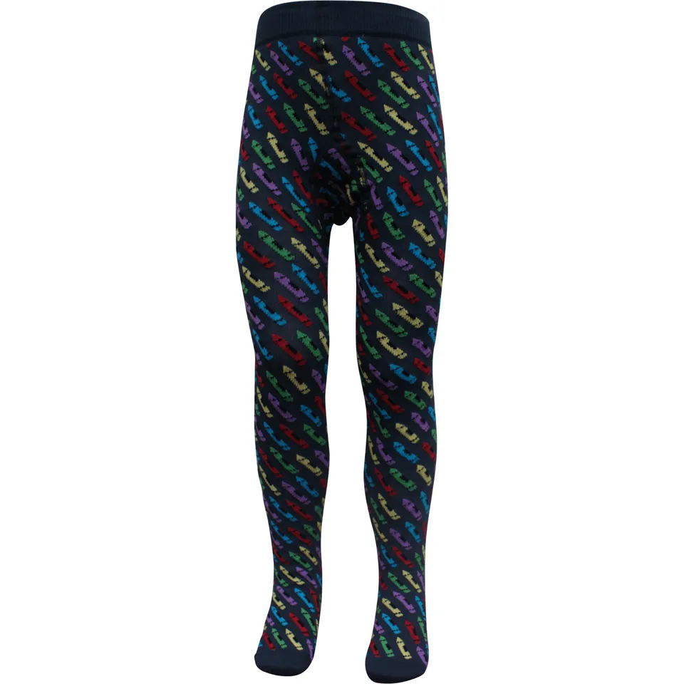 Slugs & Snails Scribble collant bimbo pastelli nero