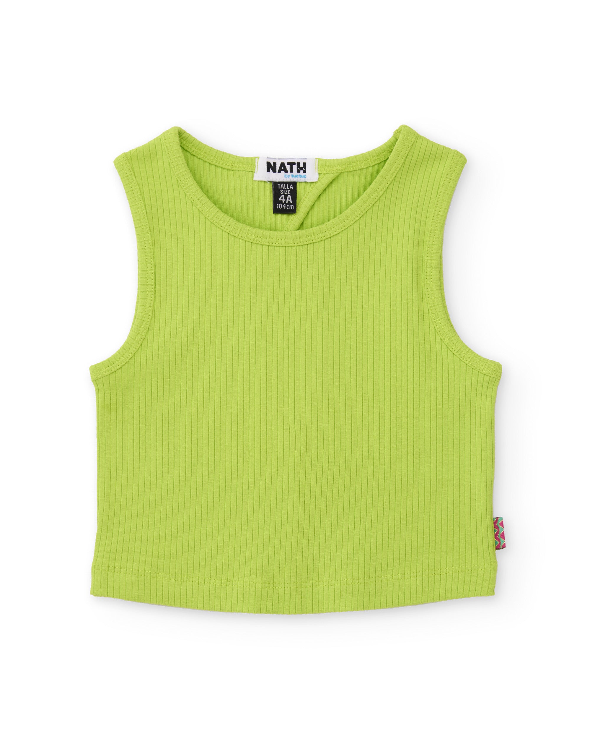 Tuc Tuc Top Bambina Verde Lime Canotta Costina