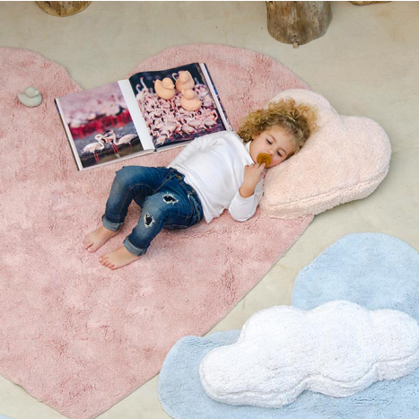 Lorena Canals Puffy Love Nude tappeto cuore cotone 160x180