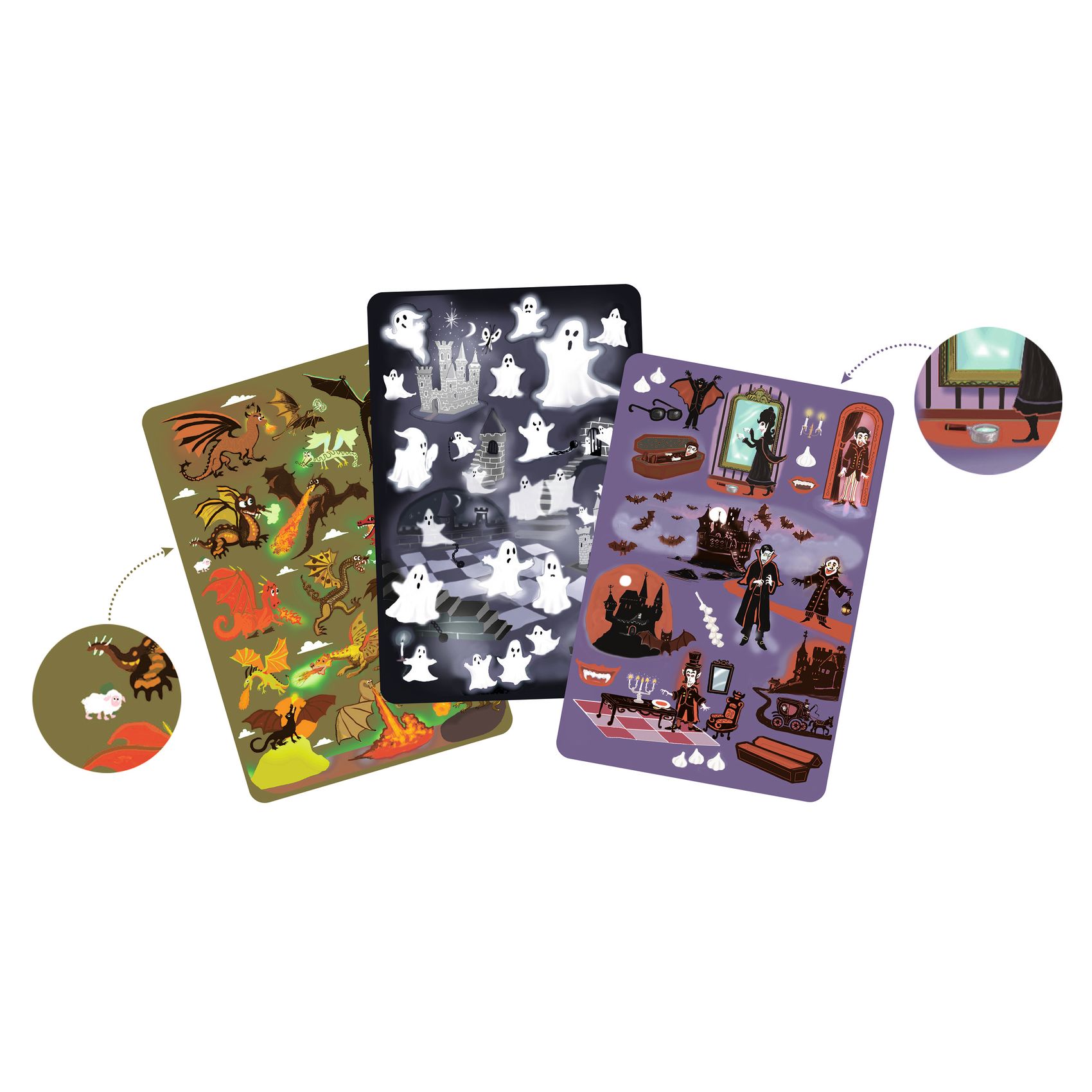 Djeco Myster Spook gioco di carte osservazione