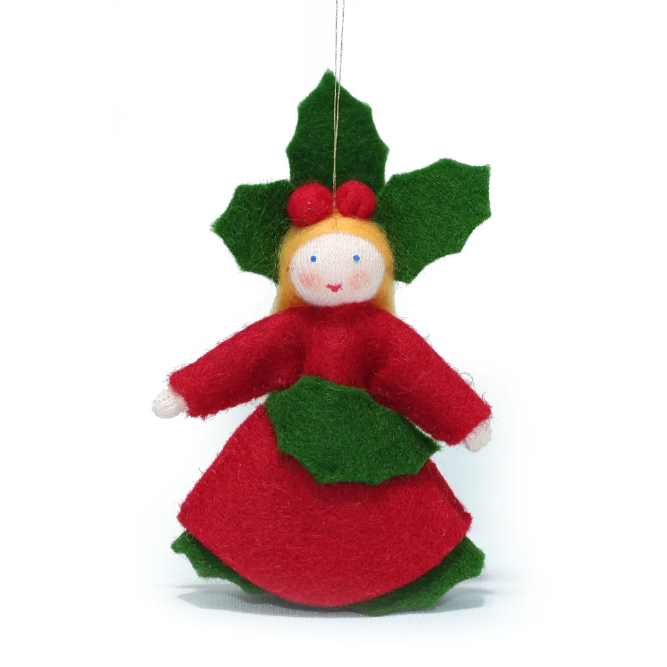 Ambrosius Holly 33 fata Waldorf feltro da appendere
