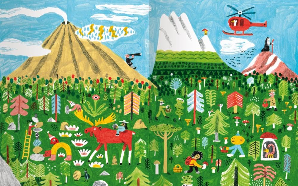 Fatatrac La Montagna libro fisarmonica 3,5 metri