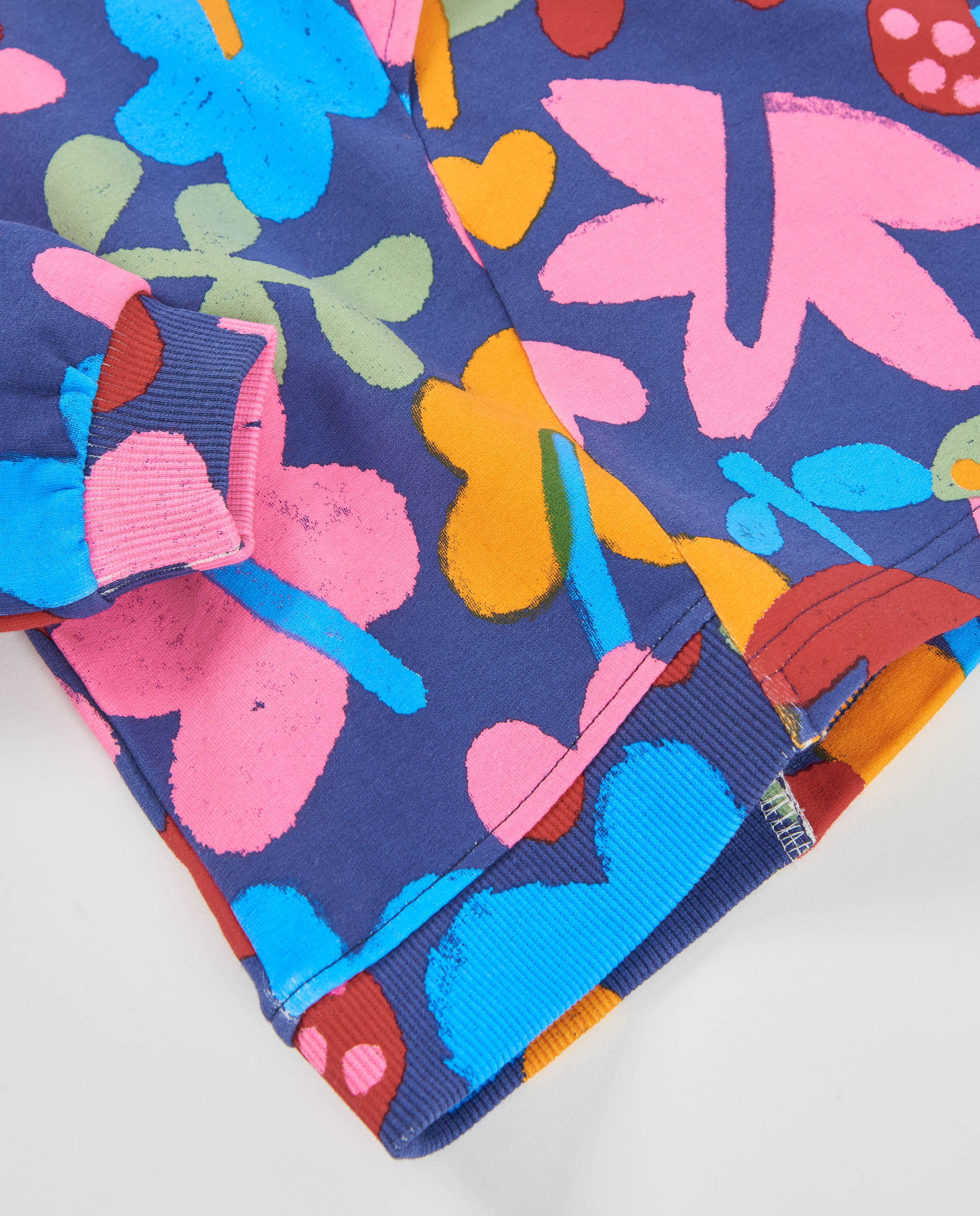 Tuc tuc Good Wood vestito felpato fiori multicolor