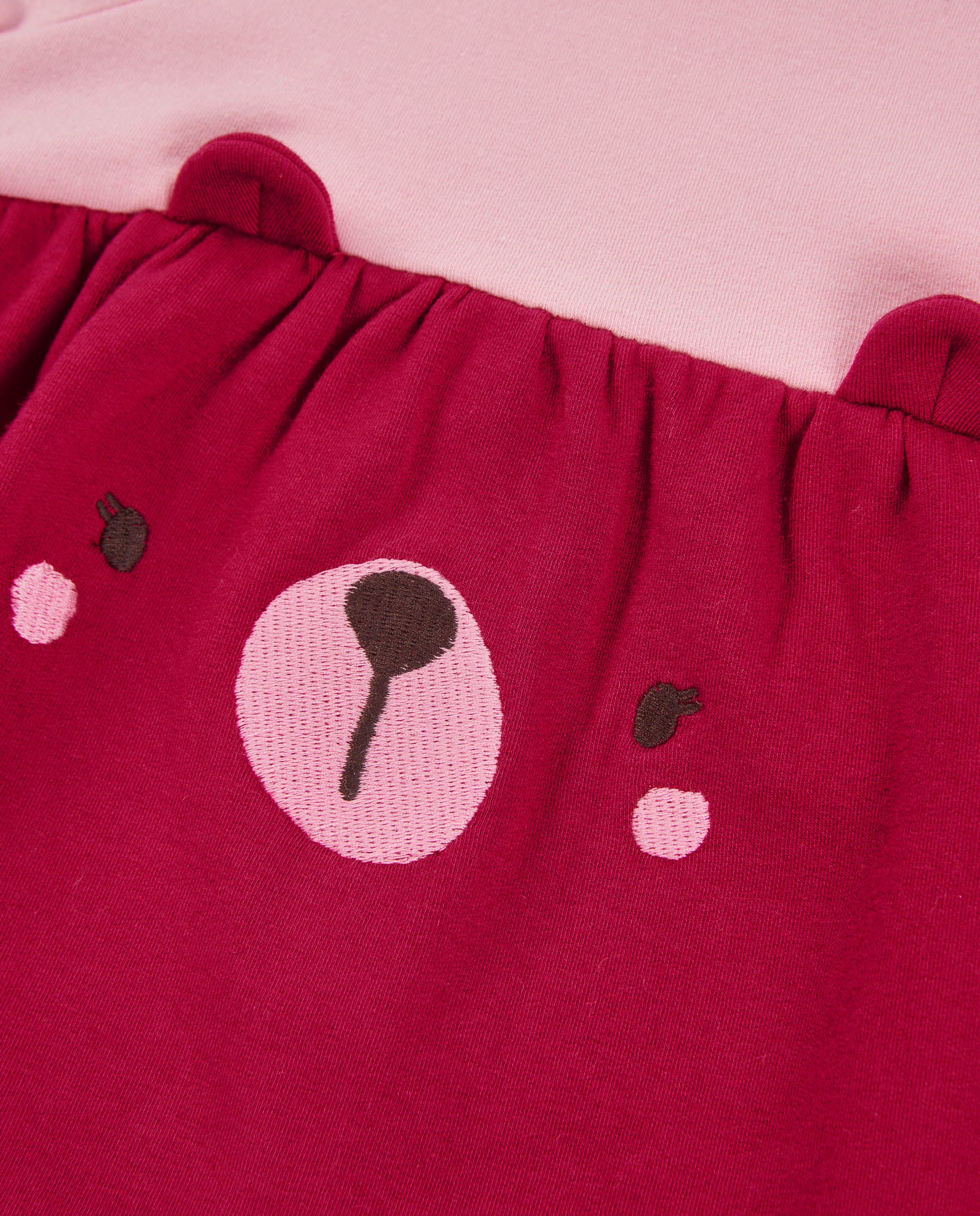 Tuc Tuc Vestito Neonata Orso Rosa Ciniglia