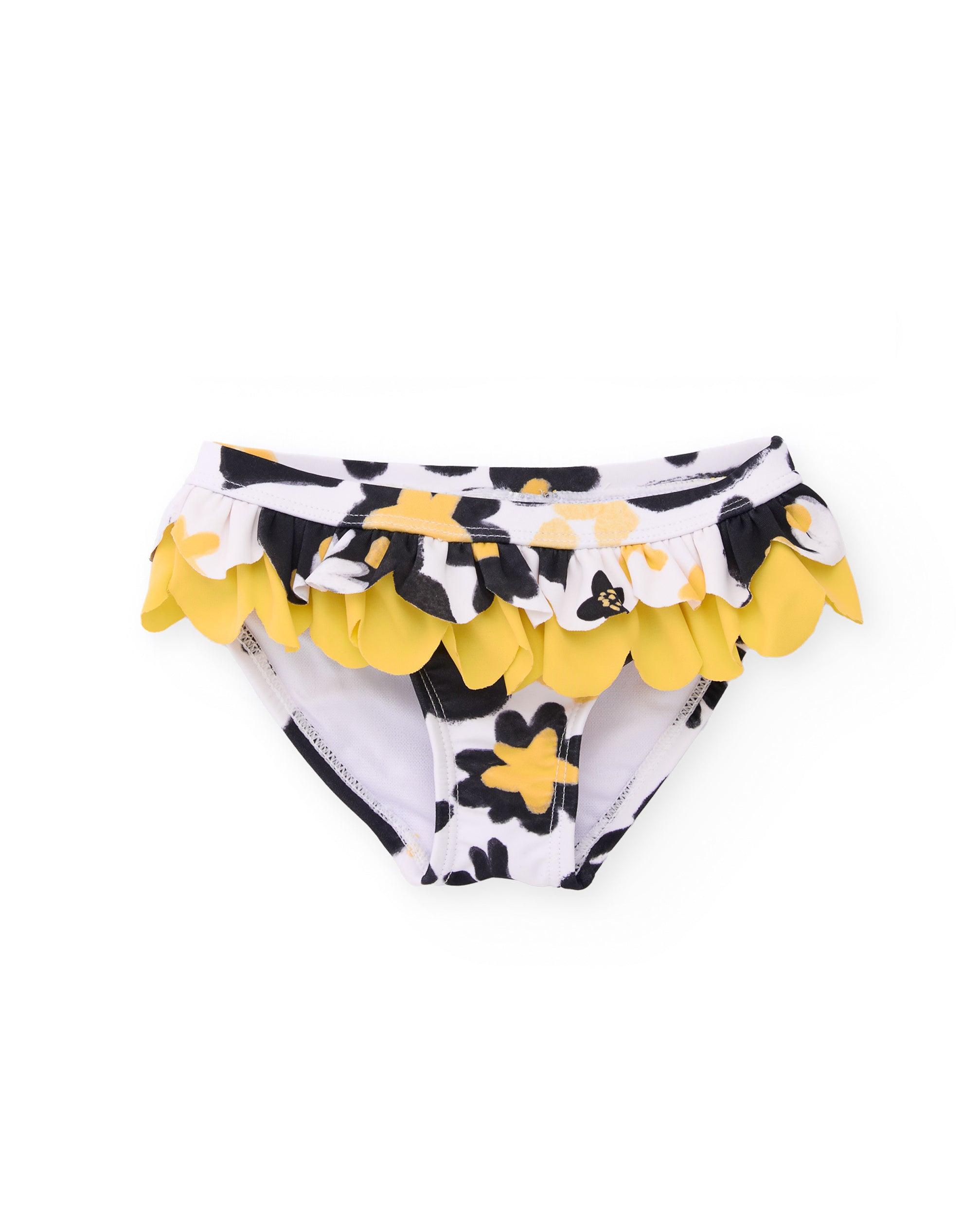 Tuc Tuc slip costume bambina giallo con volant