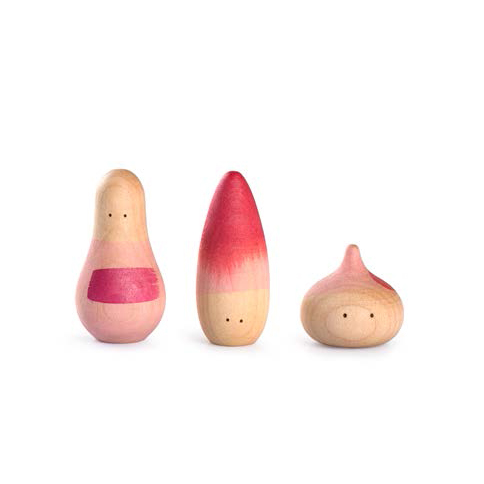 Grapat YAY! Happy Family set legno 3 personaggi famiglia colorata