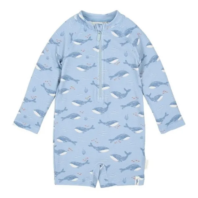 Little Dutch costume intero balene blu UPF 40+