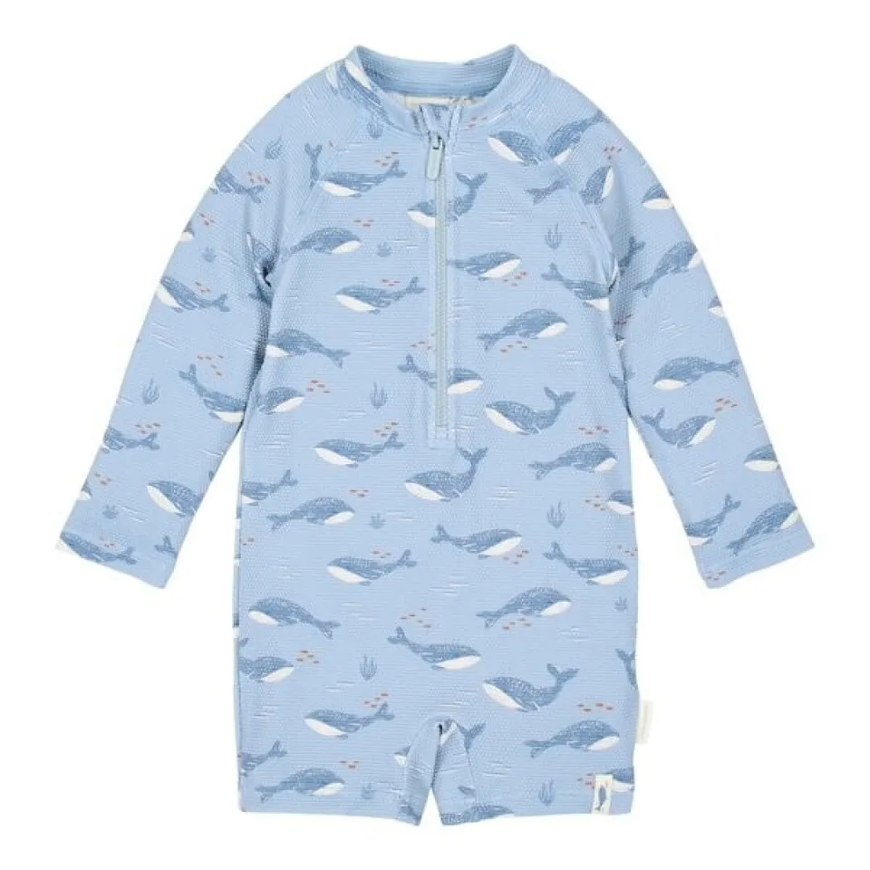 Little Dutch costume intero balene blu UPF 40+