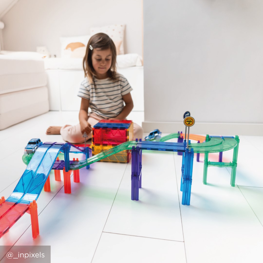 Cleverclixx Race Track costruzioni magnetiche 65 pezzi