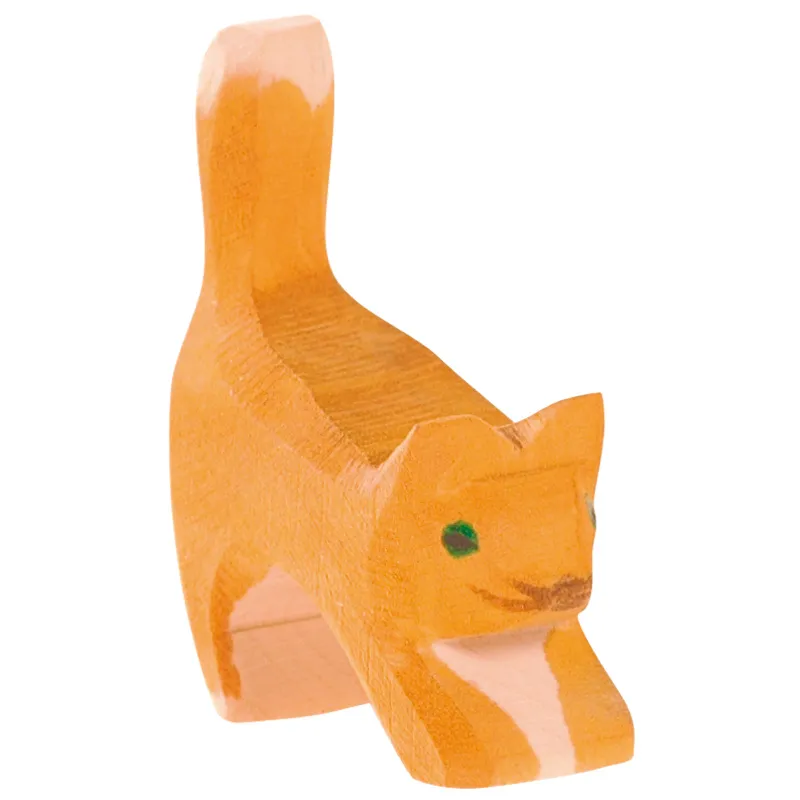 Ostheimer Gatto che Si Stira Figura Legno